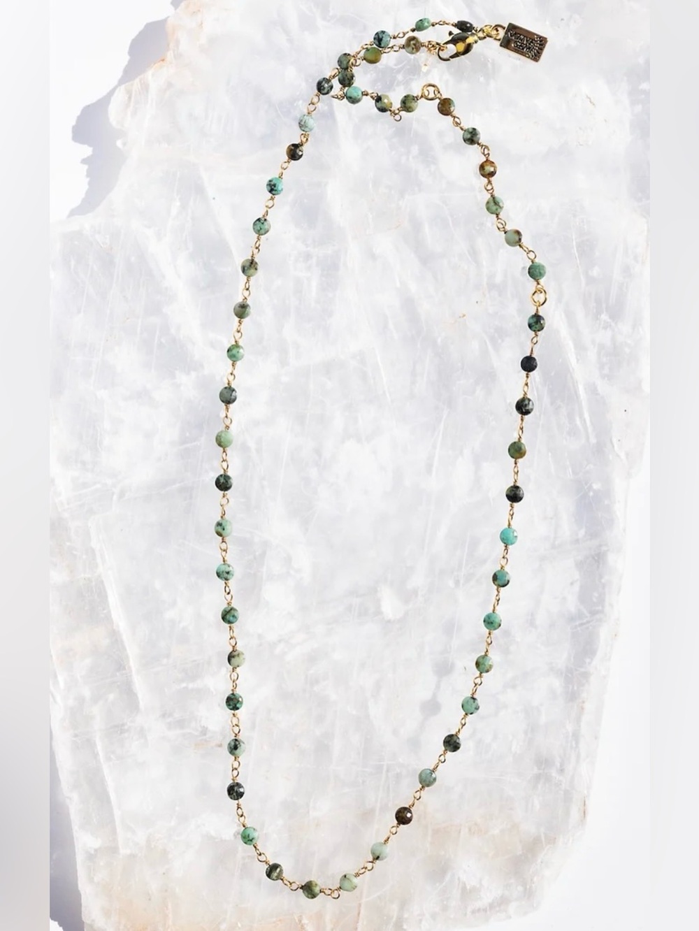 NATIVE GEM TURQUOISE DECEMBER BIRTHSTONE NECKLACE